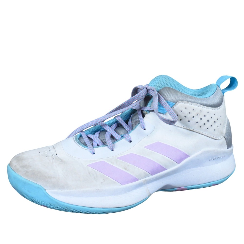 Adidas Cross 'Em Up 5 J Kids Basketball Shoes Size‎ 6 Athletic Sneakers White